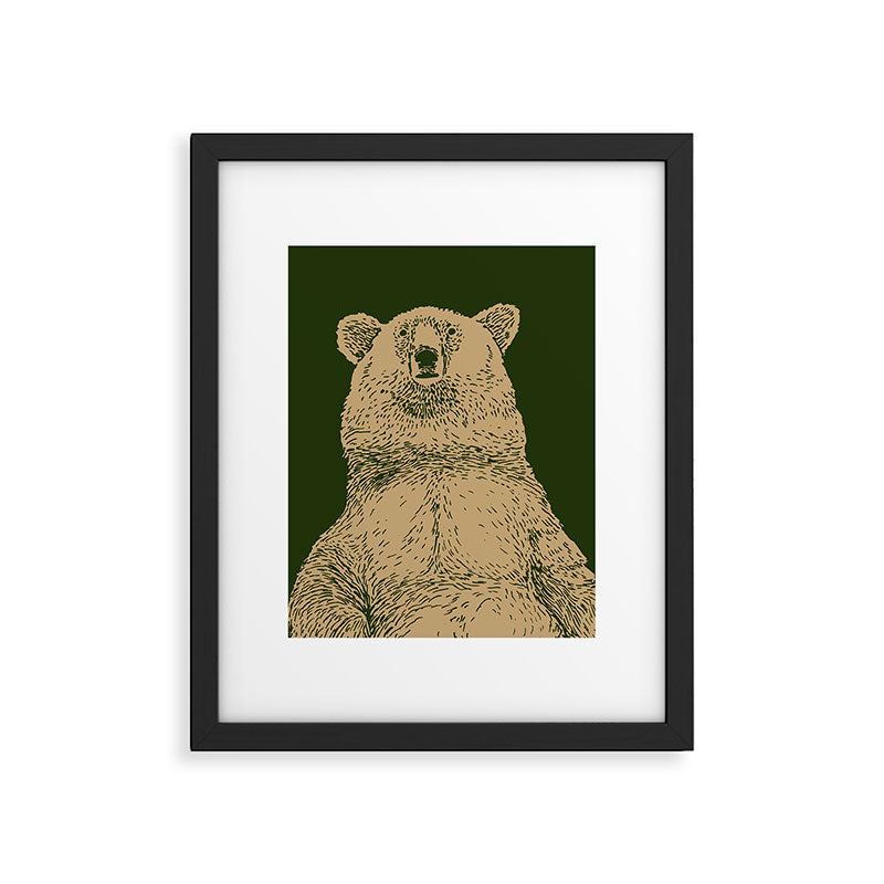 Kodiak Bear Framed Art Print Gallery Image 6