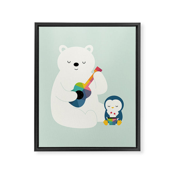 A Little Band Framed Canvas Print Gallery Image 1
