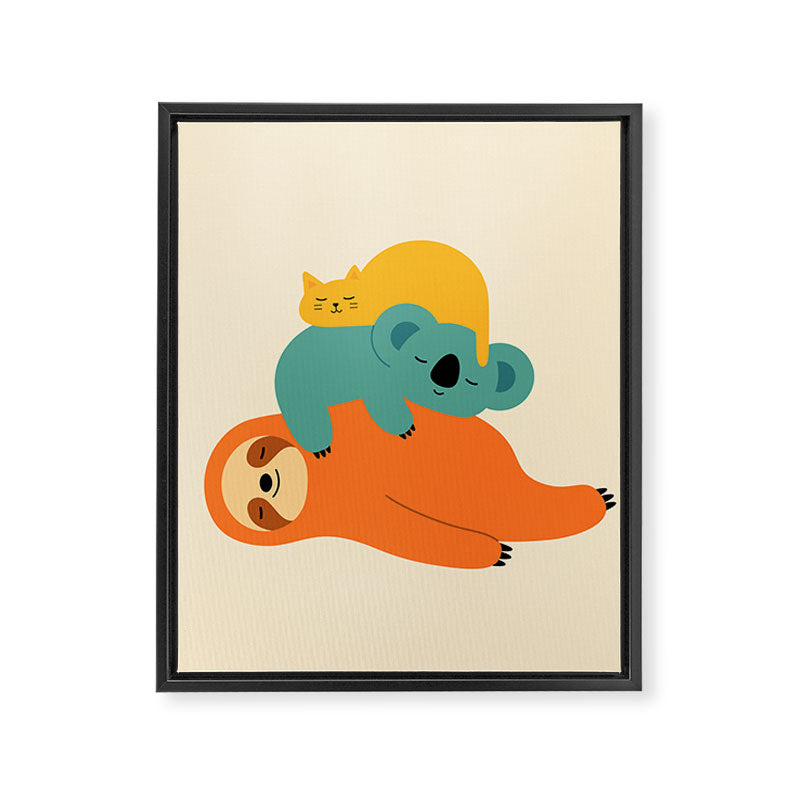 Being Lazy Framed Canvas Print Gallery Image 8