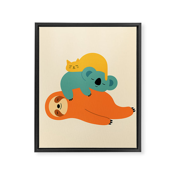 Being Lazy Framed Canvas Print Gallery Image 1