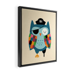 Captain Whooo Framed Canvas Print Gallery Image 2