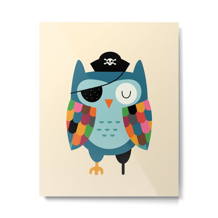 Captain Whooo Metal Print Gallery Image 1