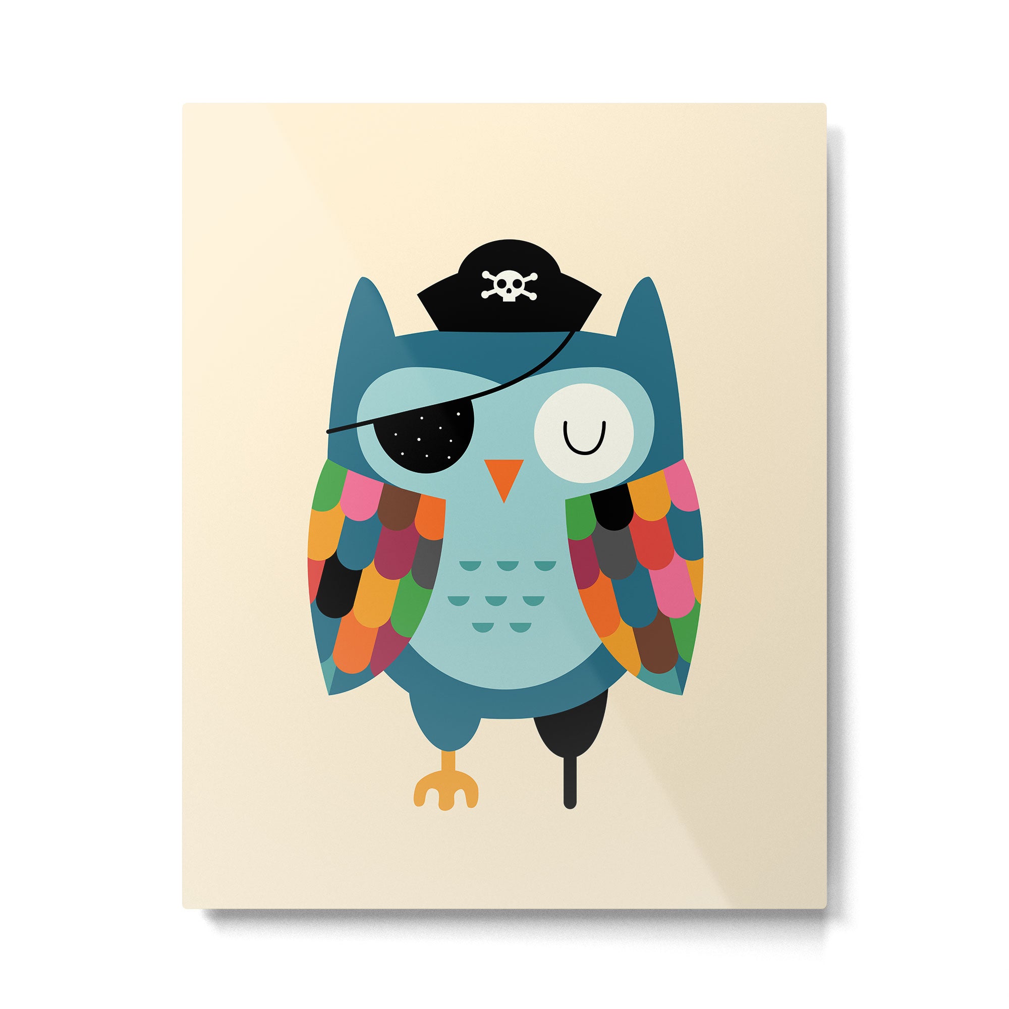 Captain Whooo Metal Print Gallery Image 4