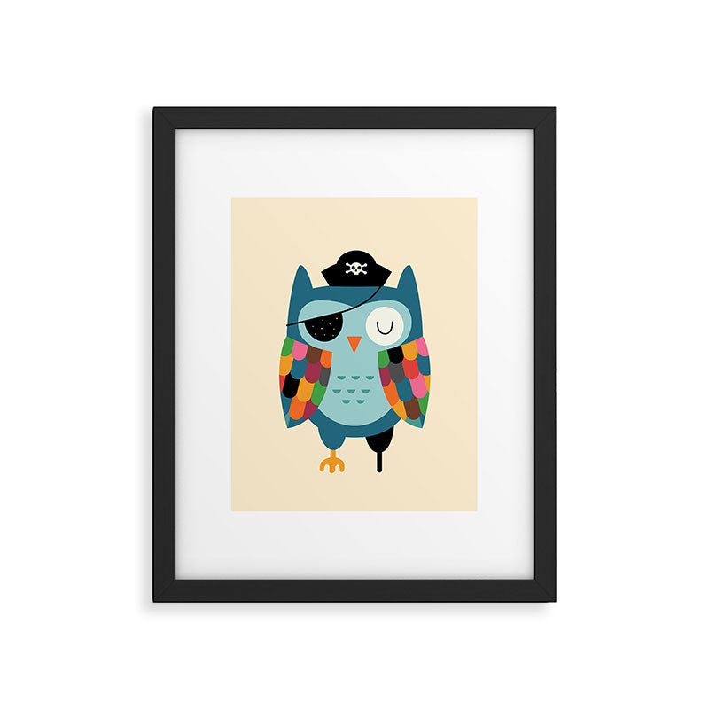 Captain Whooo Framed Art Print Gallery Image 5