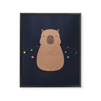 Capybara Universe Framed Canvas Print Gallery Image 6