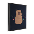 Capybara Universe Framed Canvas Print Gallery Image 2