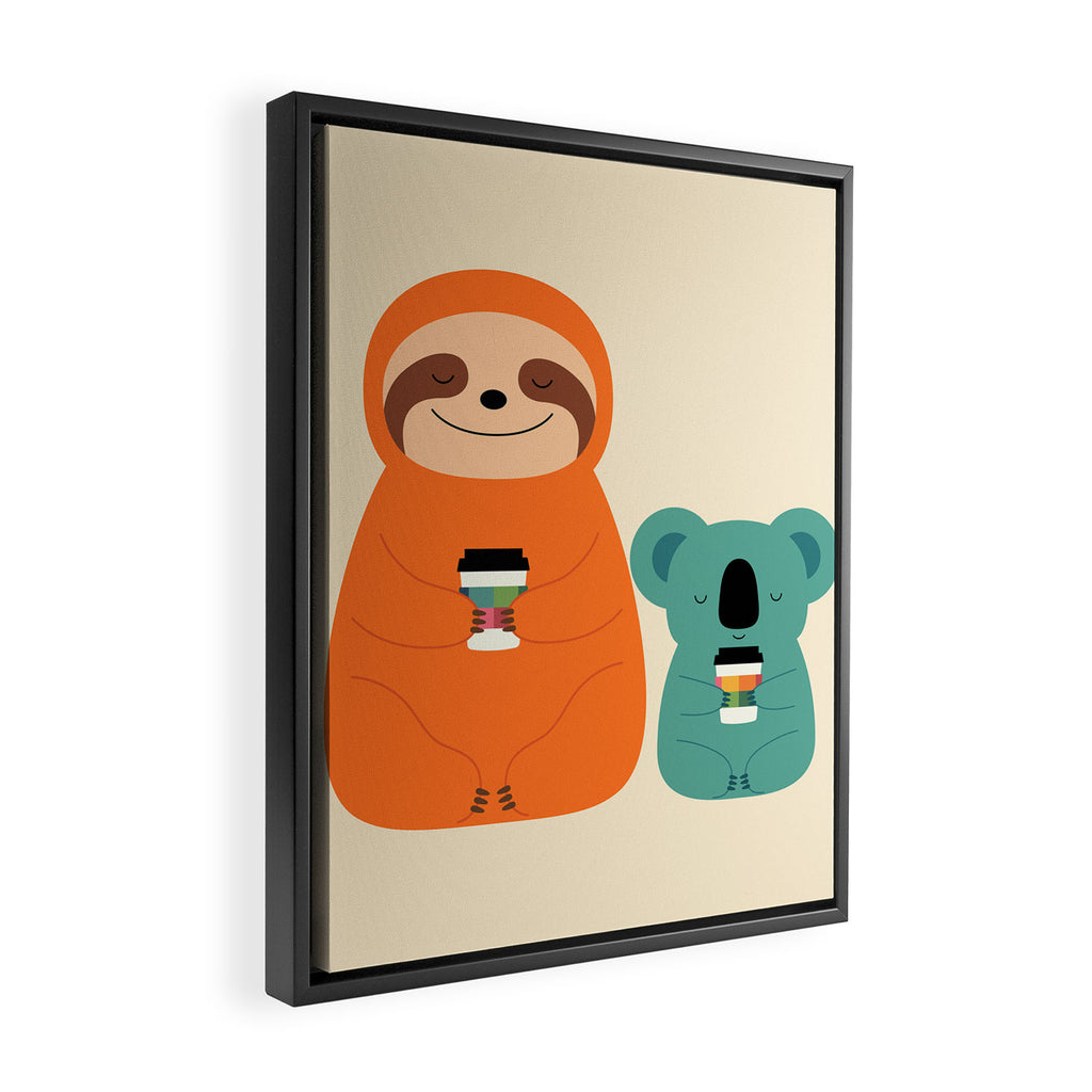 Coffee Buddy Framed Canvas Print Gallery Image 2