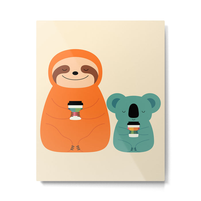 Coffee Buddy Metal Print Gallery Image 1