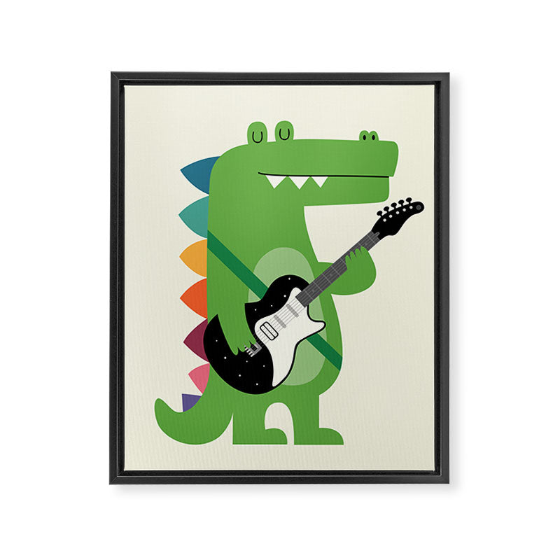 Croco Rock Framed Canvas Print Gallery Image 6