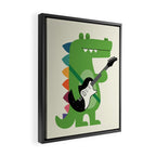 Croco Rock Framed Canvas Print Gallery Image 2