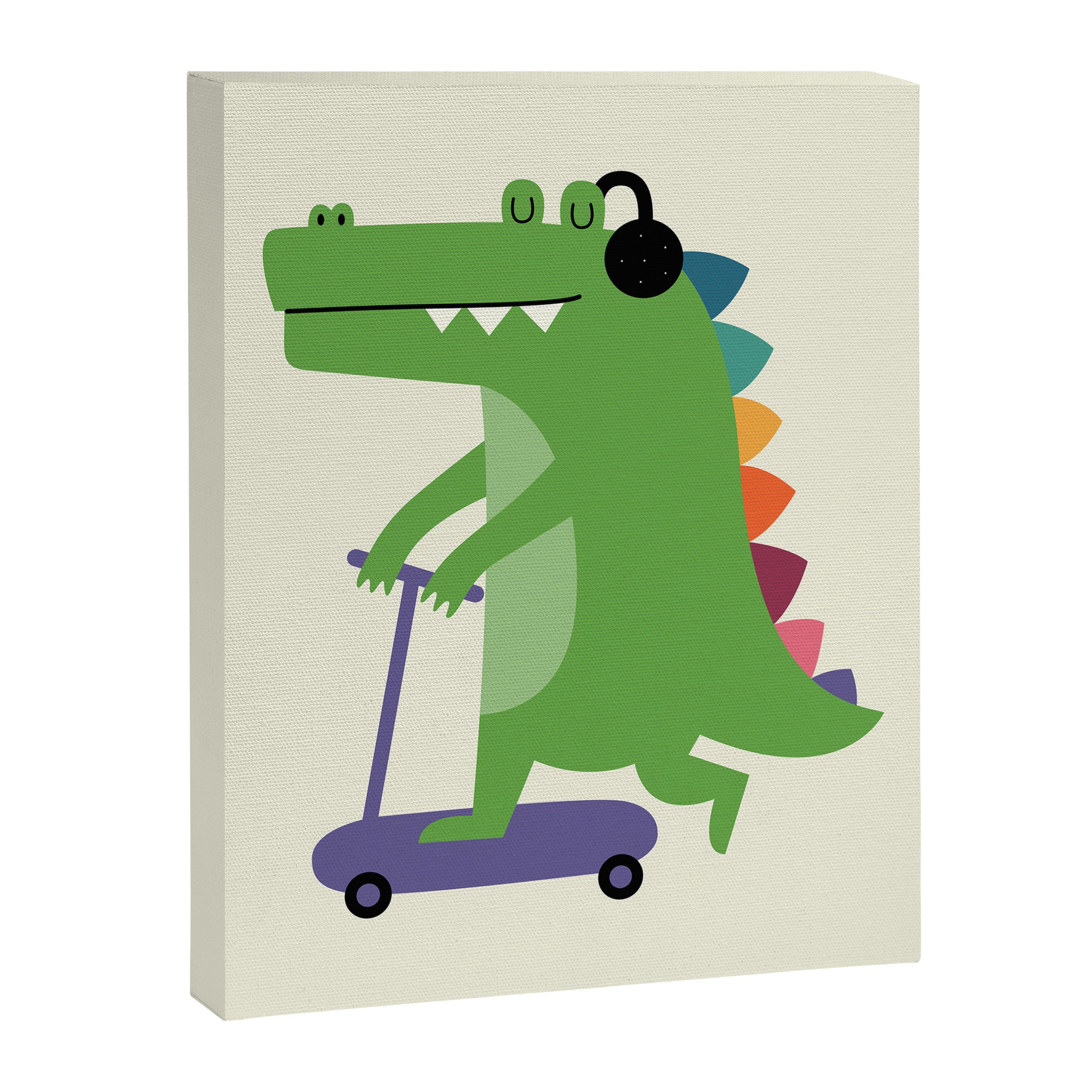 Croco Scooter Canvas Print Gallery Image 3