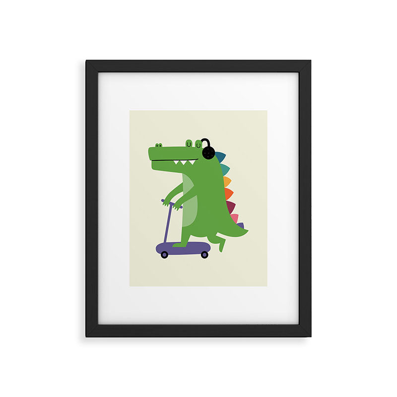 Croco Scooter Framed Art Print Gallery Image 5