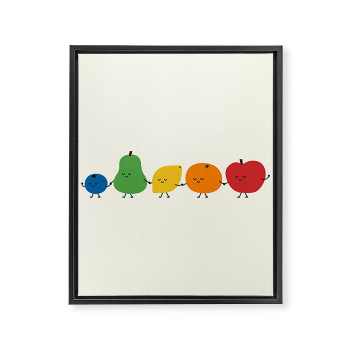 Fruit Parade Framed Canvas Print Gallery Image 1