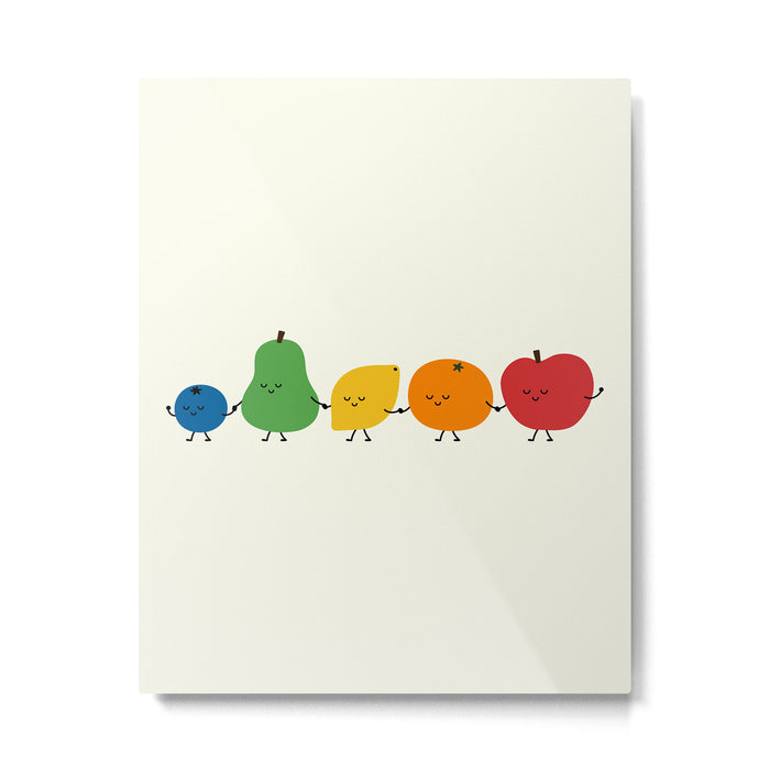 Fruit Parade Metal Print Gallery Image 1