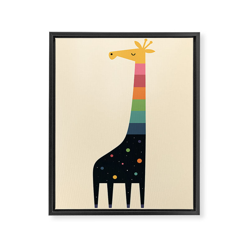 Galaxy Giraffe Framed Canvas Print Gallery Image 8