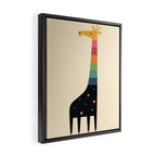 Galaxy Giraffe Framed Canvas Print Gallery Image 2