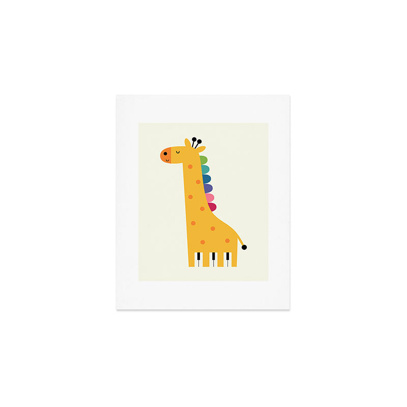 Giraffe Piano Art Print Gallery Image 1