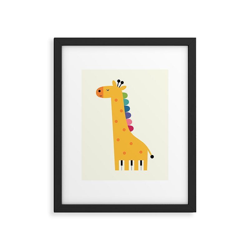 Giraffe Piano Framed Art Print Gallery Image 5