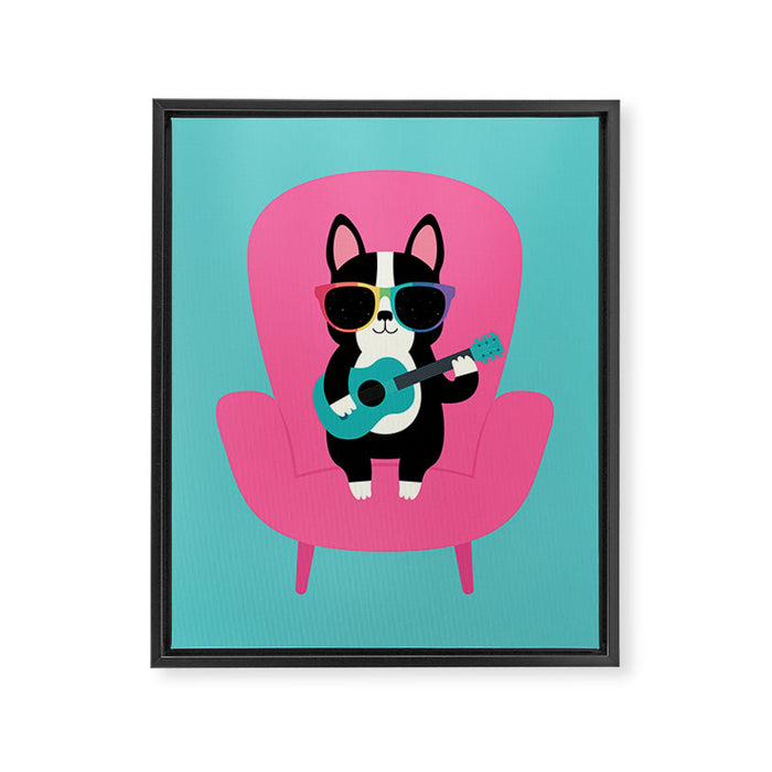 Good Vibes Only Framed Canvas Print Gallery Image 1