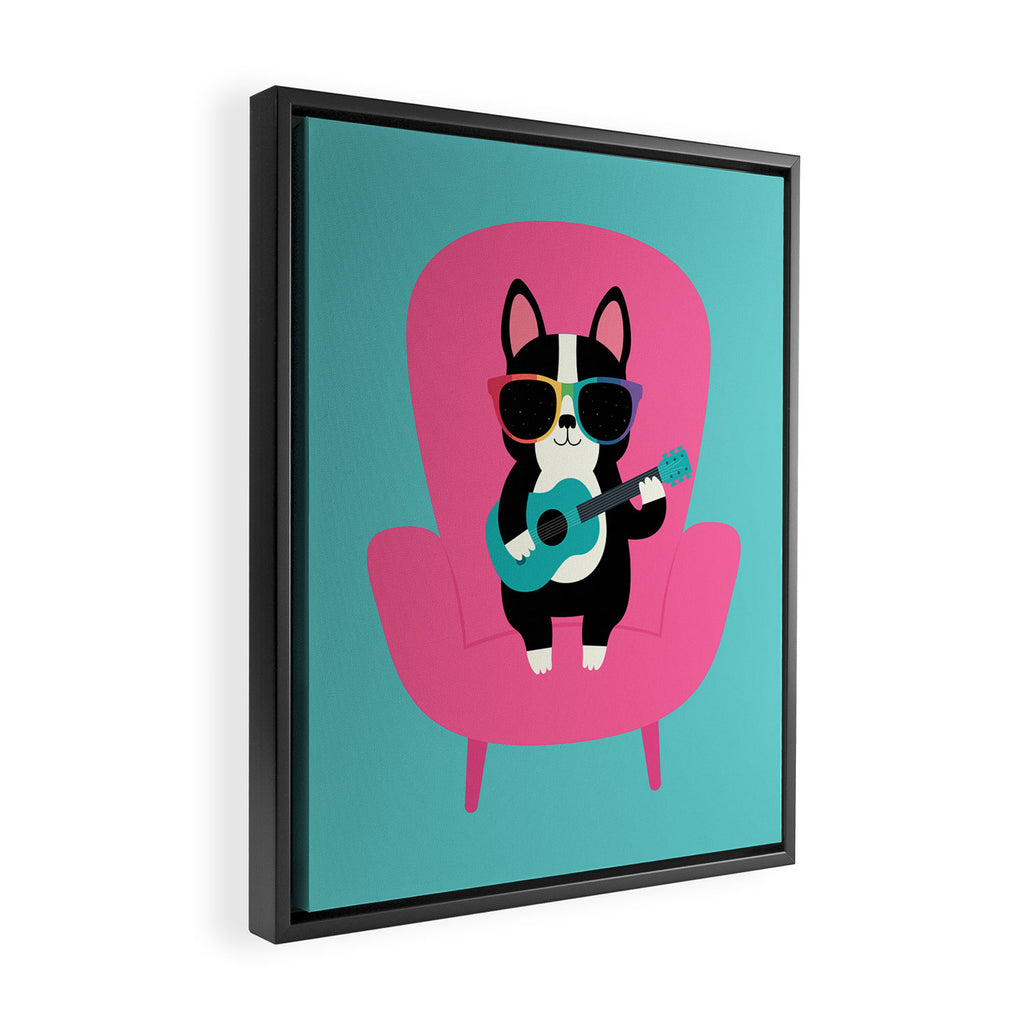 Good Vibes Only Framed Canvas Print Gallery Image 2