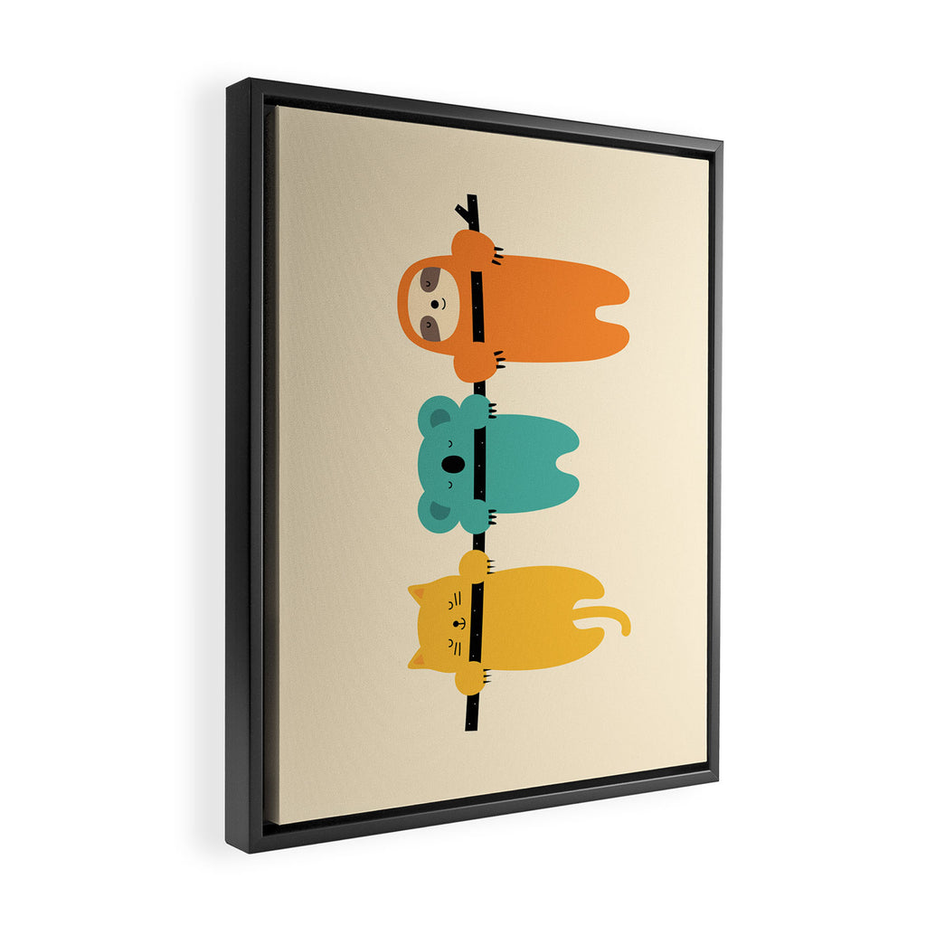 Hang In There Framed Canvas Print Gallery Image 2
