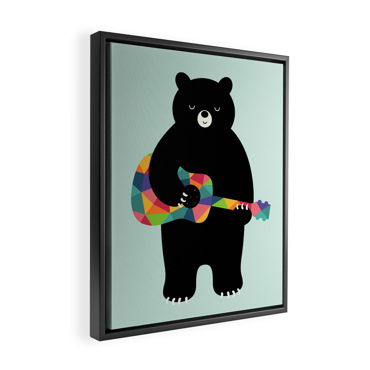 Happy Song Framed Canvas Print Gallery Image 2