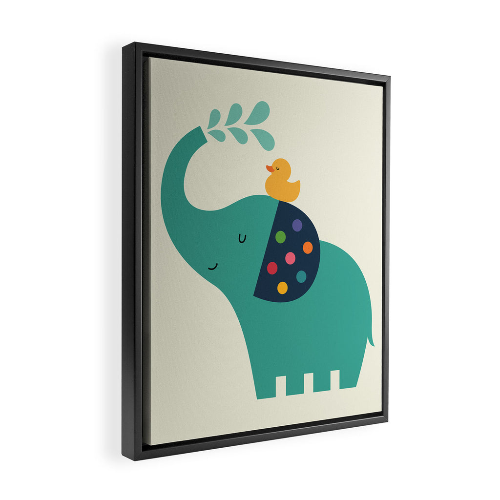 Keep Calm And Take A Shower Framed Canvas Print Gallery Image 2