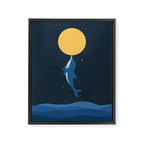 Kiss The Moon Framed Canvas Print Gallery Image 6