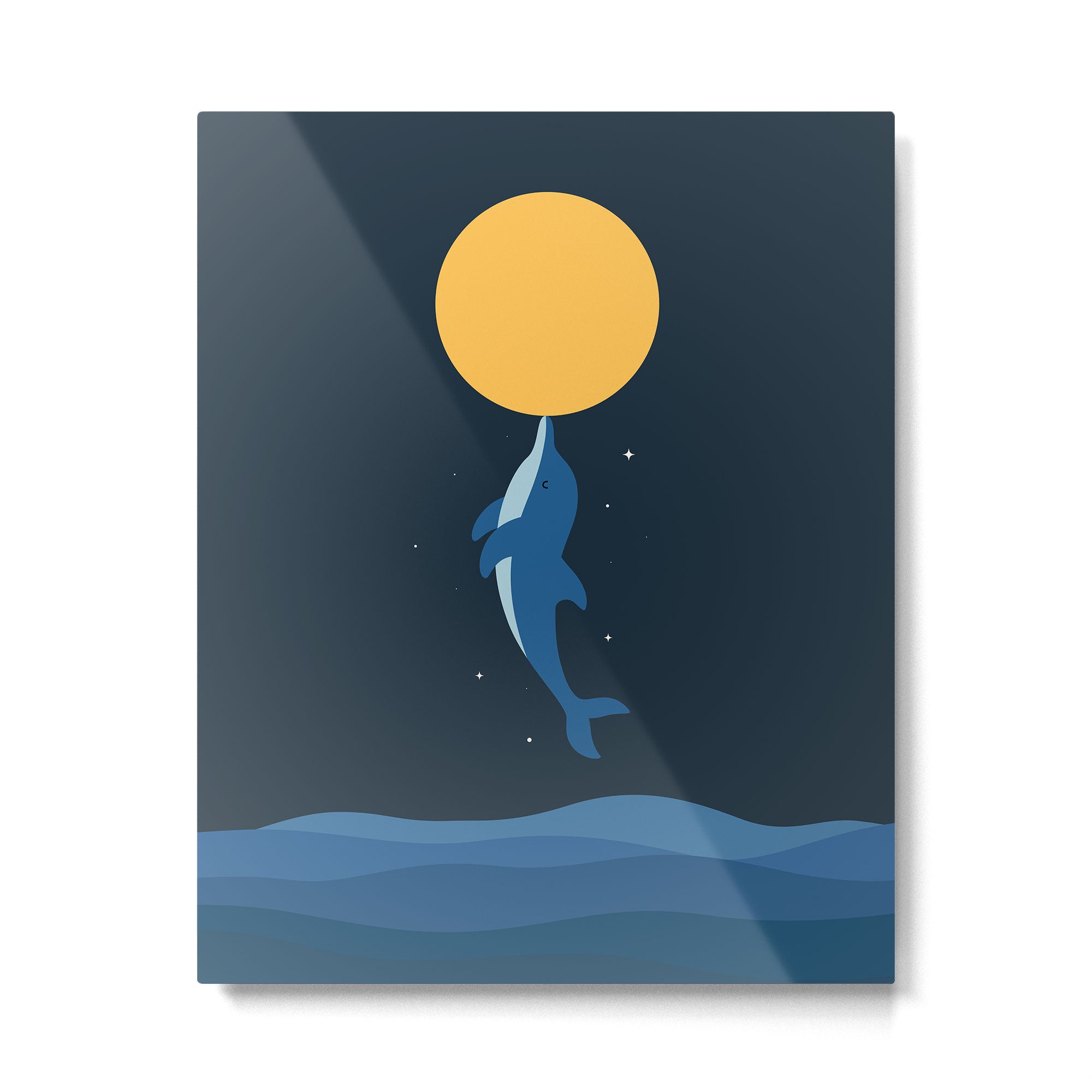 Kiss The Moon Metal Print Gallery Image 4