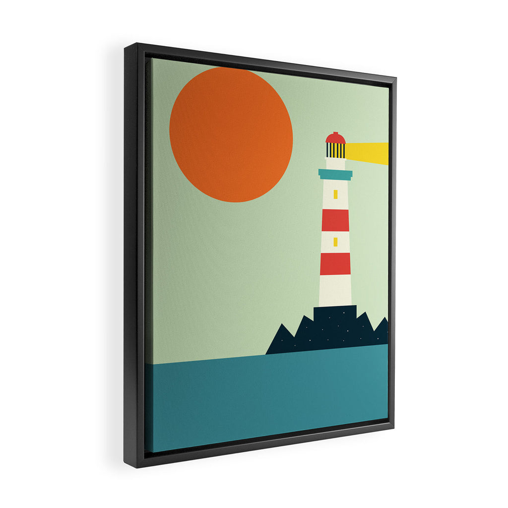 Lighthouse Framed Canvas Print Gallery Image 2