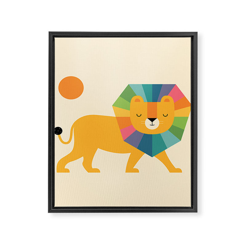 Lion Shine Framed Canvas Print Gallery Image 6