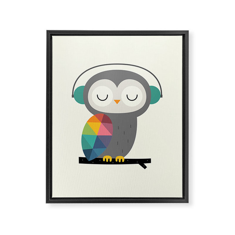Owl Time Framed Canvas Print Gallery Image 3