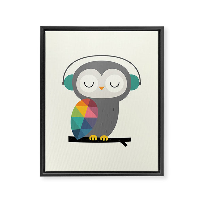 Owl Time Framed Canvas Print Gallery Image 1