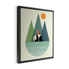 Panda Journey Framed Canvas Print Gallery Image 2