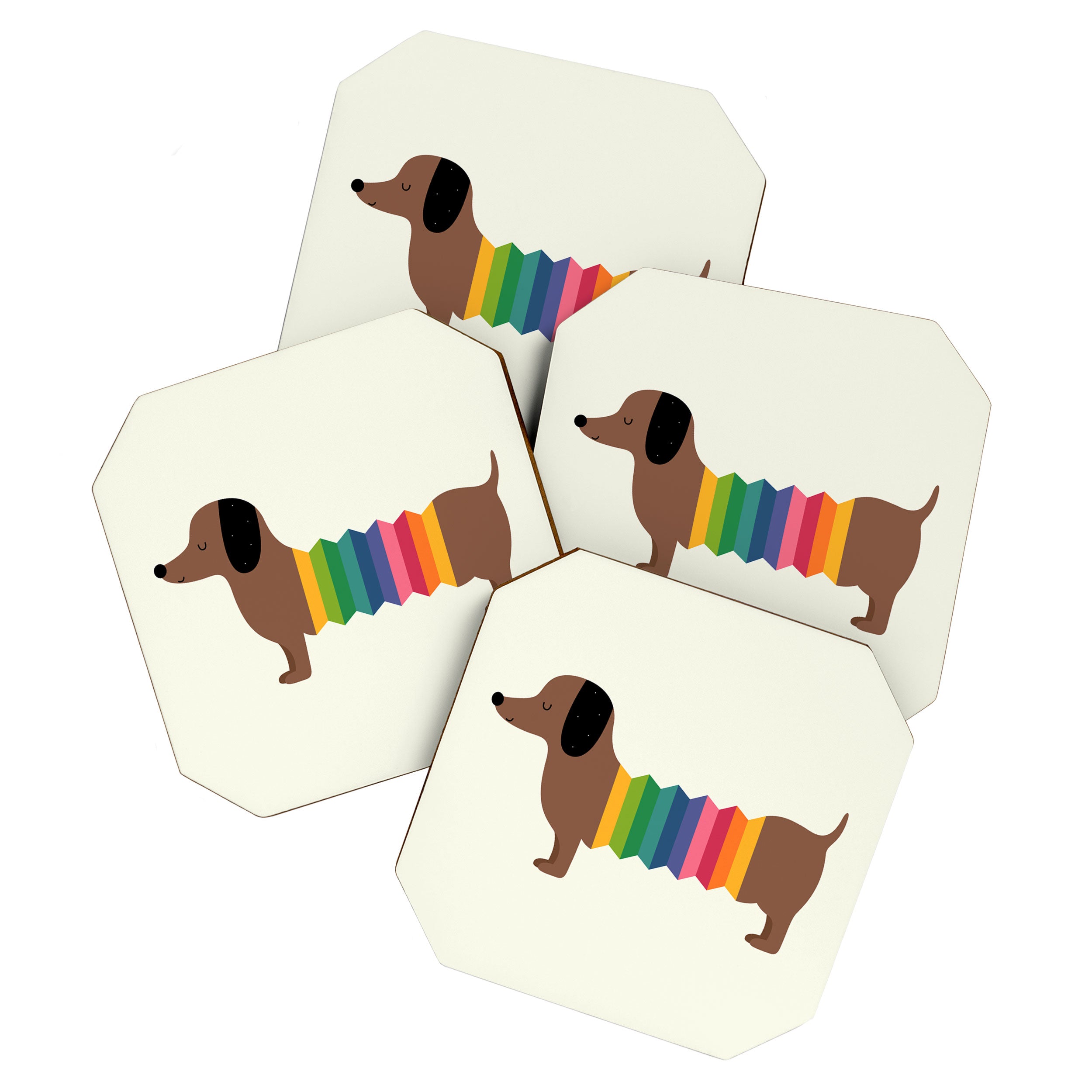 Rainbow Dooooog Coaster Gallery Image 1
