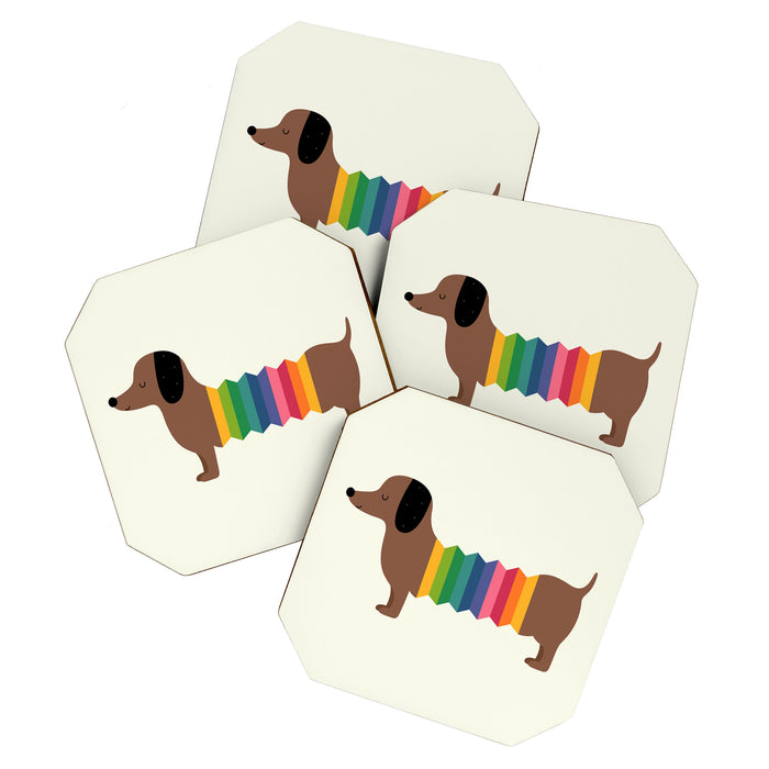 Rainbow Dooooog Coaster Gallery Image 1