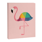 Rainbow Flamingo Canvas Print Gallery Image 3