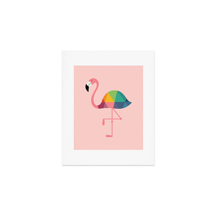 Rainbow Flamingo Art Print Gallery Image 1