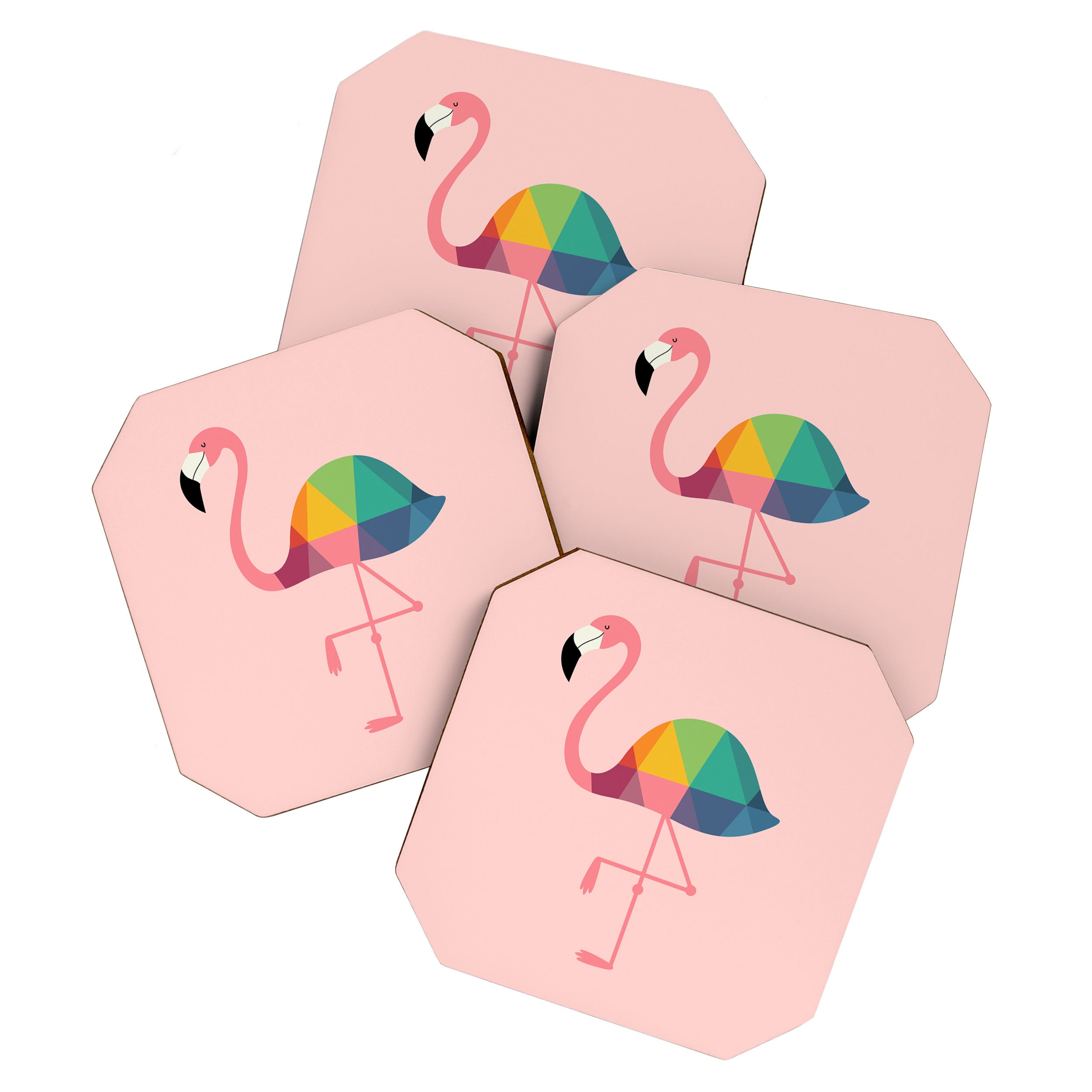 Rainbow Flamingo Coaster Gallery Image 1
