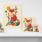 Rainbow Fox Canvas Print Gallery Image 3