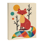 Rainbow Fox Canvas Print Gallery Image 6