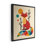 Rainbow Fox Framed Canvas Print Gallery Image 2