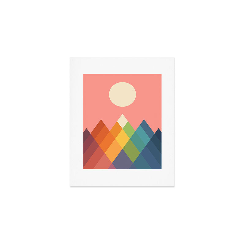 Rainbow Peak Art Print Gallery Image 1