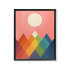 Rainbow Peak Framed Canvas Print Gallery Image 6