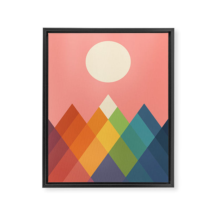 Rainbow Peak Framed Canvas Print Gallery Image 1