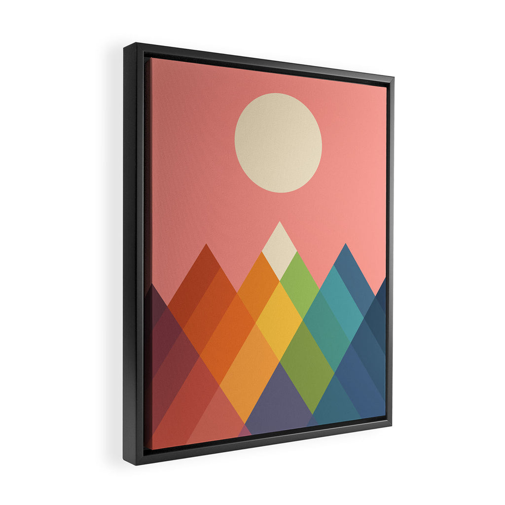 Rainbow Peak Framed Canvas Print Gallery Image 2