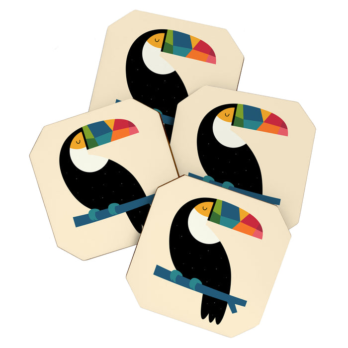 Rainbow Toucan Coaster Gallery Image 1
