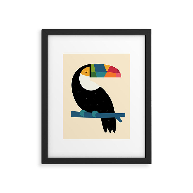 Rainbow Toucan Framed Art Print Gallery Image 5