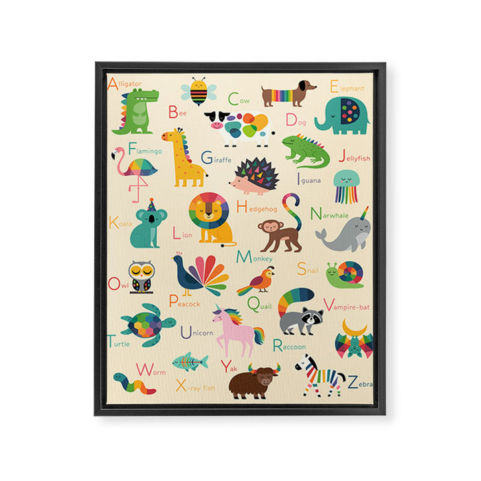 Rainbow Zoo Framed Canvas Print Gallery Image 1