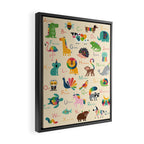 Rainbow Zoo Framed Canvas Print Gallery Image 2